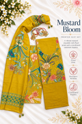 Mustard Bloom – Mustard Yellow Floral Printed Suit Set with Dupatta